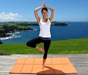 Hatha yoga for woman health and slender body