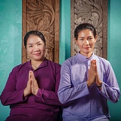 Мастера тайского массажа Нифа и Висанлая снова в центре